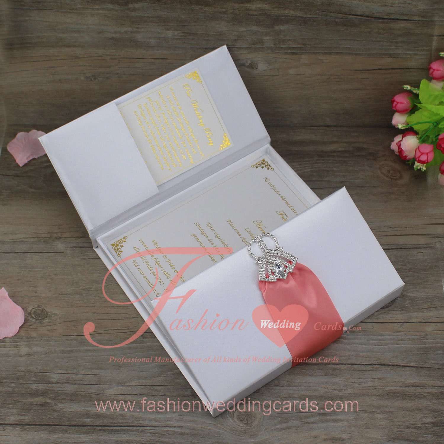 Cheap Premium Silk Boxes for Wedding Invitations Wholesale